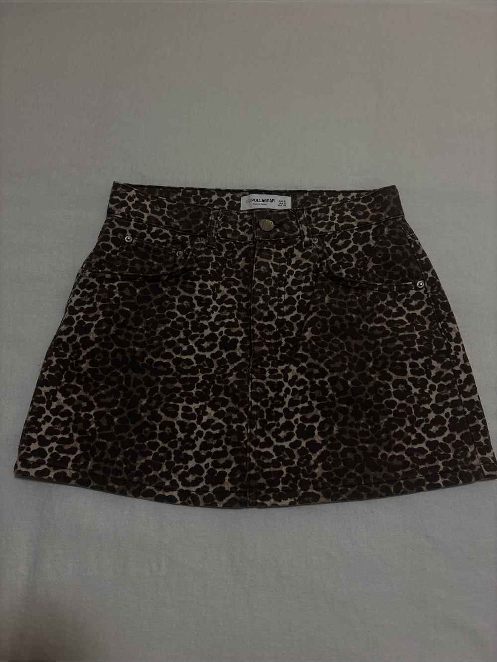 Pull&Bear Leopard Print Mini Skirt